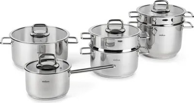 Immagine prodotto di Excelsa Set 10 pezzi Le Grand Chef in acciaio 28,5x21,5x11 cm argento