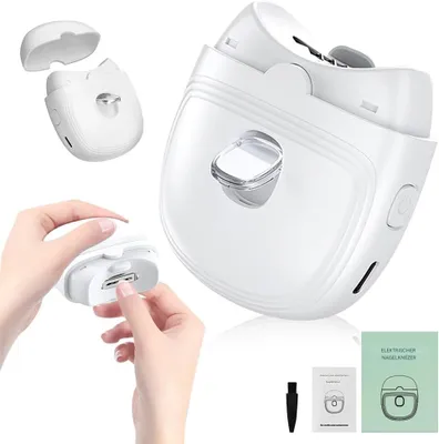 Produktbild von Elektrischer Nagelknipser, Automatische Nagelschere Professionelle Nagelpolierer Für Kinder, Ältere Menschen USB Wiederaufladbare