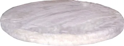 Produktbild von Kattens No. 1 - Bodenpodest mit Plüschbezug Ø 50 cm - grau