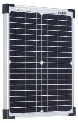 20 W Monokristallines Solarmodul 12 V, 420x360x25 mm