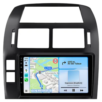 Image de Autoradio Android Auto 9 pouces pour VW Polo 9N 9A 2001-2009, 4 Go / 64 Go, GPS, Wi-Fi, CarPlay, Bluetooth, DAB+