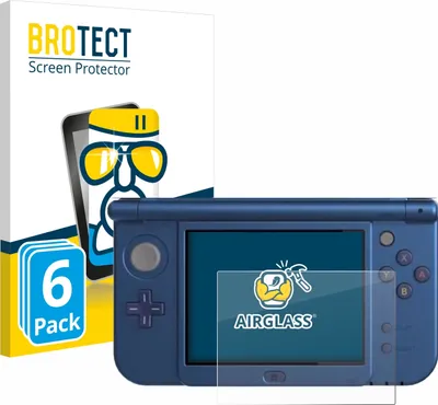 Produktbild von 6x BROTECT Schutzglas für Nintendo New 3DS XL (Unteres Display) Schutzfolie Panzer Folie Glas Display Schutz klar