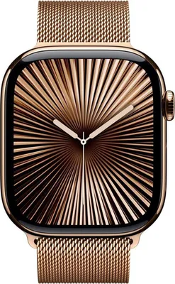 Produktbild von Apple Watch Series 10 4G 42mm Titan Gold Milanaise Gold
