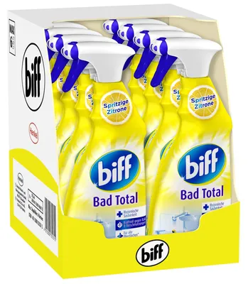 Produktbild von Biff Bad Total Badreiniger Zitrus Frische (8x750ml), Stress-Frei-Paket