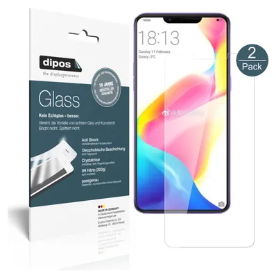 Produktbild von 2x Schutzfolie für Oppo R15 - Anti-Shock 9H Folie dipos Glass Displayfolie