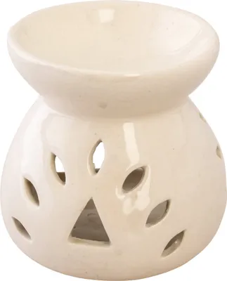 Produktbild von Duftstövchen keramik weiß H 10 cm