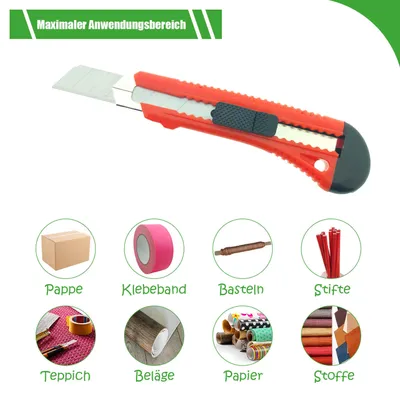 Produktbild von Stammartikel Profi-Cuttermesser 18mm flache Handwerkerausführung