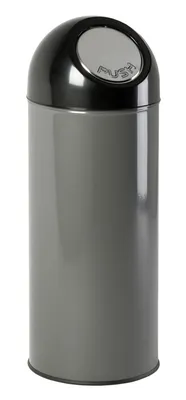 Zdjęcie produktu dla V-Part - Abfallbehälter mit Druckdeckel 55 Liter - Steel Plastic - Matallik, Schwarz