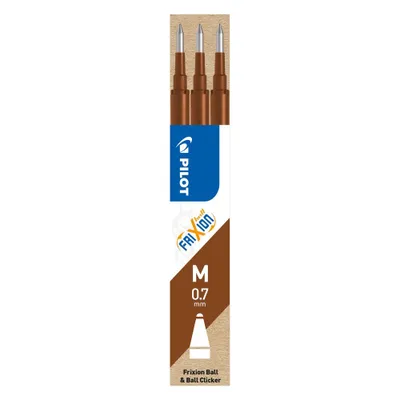 Image de Pilot BLS-FR7-BN-S3 Recharge pour roller FriXion BLS-FR7 - 0,4 mm, marron, lot de 3