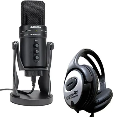 Produktbild von Samson USB-Mikrofon G-Track Pro mit Kopfhörer