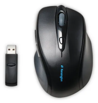 Zdjęcie produktu dla Kensington Pełnowymiarowa mysz bezprzewodowa Pro Fit, Optyczny, RF Wireless, 1600 DPI, Czarny