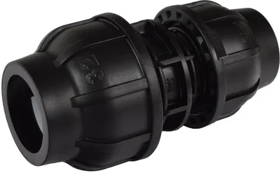 Produktbild von Agora-Tec®  PE Fitting Rohr Verbinder 32mm auf 25mm für PE-Rohr 32mm auf PE-Rohr 25mm SCHWARZ
