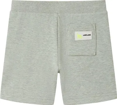 Produktbild von vidaXL Kindershorts mit Kordelzug Hellkhaki Melange 140
