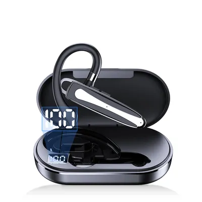 Produktbild von Bluetooth Headset mit Mikrofon Freisprechanlage Bluetooth Ohr Headset Bluetooth Handy In Ear Kopfhörer mit Ladeetui für Autofahren Business Büro