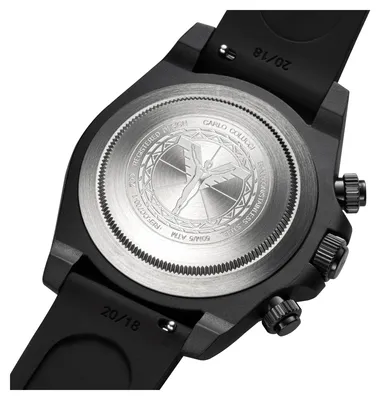 Produktbild von CARLO COLUCCI Herrenuhr Chronograph schwarz onesize Herren 41 mm CC700-1