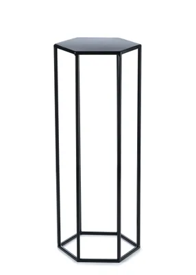 Immagine prodotto di Portafiori, aiuola in piedi, moderno, metallo, mansardato, nero 70 cm