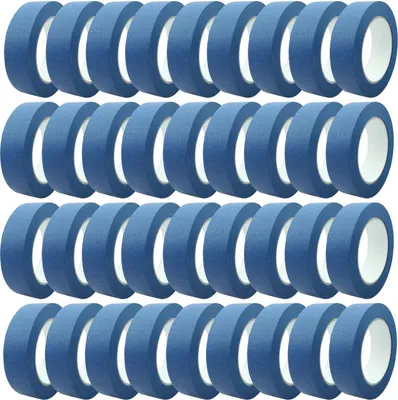 Produktbild von 1 Karton (36 Rollen) Pro Mask blau Feinkreppband 25mm x 50m