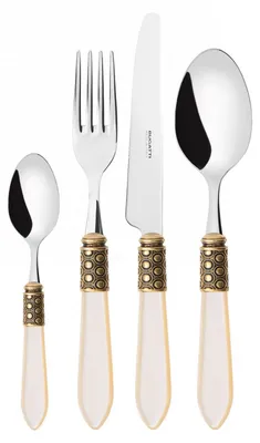 Immagine prodotto di OPTICAL Ghiera Dorata, Posate Set 24 Pz, Scatola Compact, Casa Bugatti