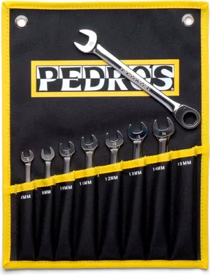 Produktbild von Pedro´s Ratch Combo Wrench Set Werkzeug Silber Silber One Size