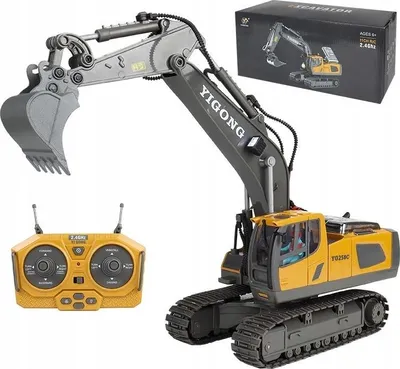 Obrázek produktu pro EXCAVATOR Lžíce DÁLKOVĚ OVLÁDANÁ Pásová METALOVÉ ELEMENTY 11CH 1:18