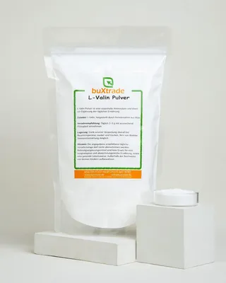 Produktbild von 1 kg L-Valin Pulver | Vegan | Valin | Buxtrade