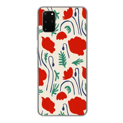 Produktbild von MuchoWow® Handyhülle Schutzhülle Hülle für Samsung Galaxy S20 Plus Blumen - Rose - Muster Silikon Softcase Handy Hülle - Hartschale