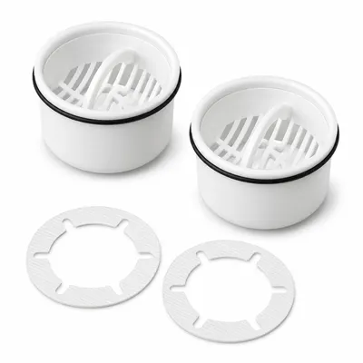 Produktbild von 4 Stück Duschablauf Haarsieb Set kompatibel mit Viega Tempoplex 6960 6961 6962 6963, Haarfänger Abflusssieb