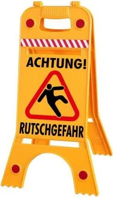 Produktbild von Warnaufsteller Dachaufsteller - Achtung Rutschgefahr - Gr. ca. 28 x 64cm - 308551-6