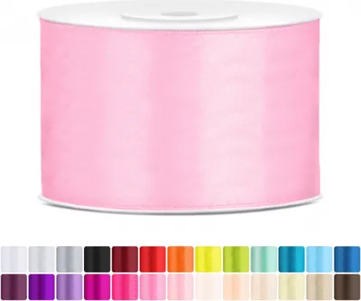 Produktbild von Satinband 50mm Babyrosa - 25 Meter Rolle Geschenk- & Schleifenband