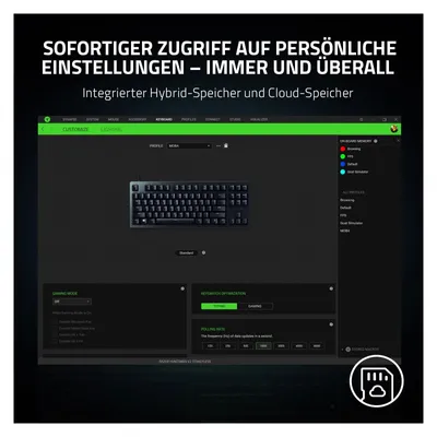 Image de Razer Huntsman Tenkeyless V2 Pur, Couleur:Noir