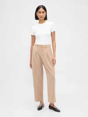 Produktbild von GAP Damen Hose 365 aus Twill, schmal zulaufend, mit Bundfalten, knöchellang