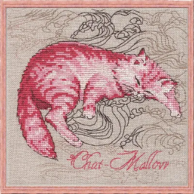 Productafbeelding van Nimue kruisstik papier, telpatroon "Kattenmalve", 116G