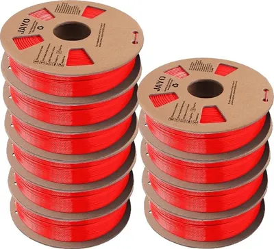 Zdjęcie produktu dla filament do drukarek 3D, materiał przyjazny dla środowiska, wysoka wytrzymałość i odporność, PETG czerwony 11 kg