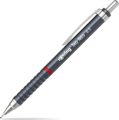 Zdjęcie produktu dla Rotring Tikky Retro, Szary, Plastik, Szary, 2B, 0,5 mm, Okrągły