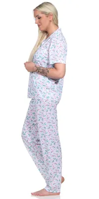 Immagine prodotto di Pigiama da donna a maniche corte; bianco M/38