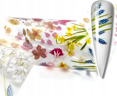Produktbild von Nageltransferfolie 10Cmx4Cm Blumen