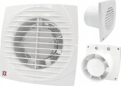 Produktbild von AXIAL-ABLUFTVENTILATOR Ø100, EINFACHER STABSCHALTER, EFFIZIENZ 95m3/h