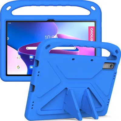 Produktbild von Hülle für Lenovo Tab P11 Gen 2 (TB350FU / TB350XU) 11,5 Zoll, Leichte Stoßfeste Eva Kinder Schutzhülle mit Griff und Faltbarem Ständer Blau