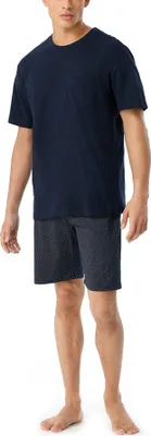 Produktbild von Schiesser Herren Schlafanzug kurz blau 50 ST