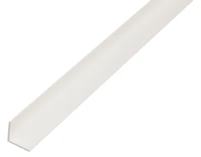 Image de Alberts 485832 Cornière, plastique, blanc, 1000 x 50 x 50 mm