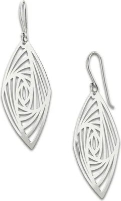 Produktbild von SilberDream Ohrringe Vierecke Damen 925 Silber Ohrhänger Markenschmuck SDO8816J