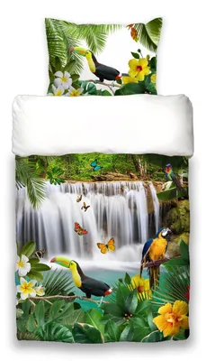 Produktbild von Schwanberg Bettwäsche Jungle Renforcé 135 cm x 200 cm