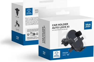 Zdjęcie produktu dla BLUE STAR AUTO LOCK X1 uchwyt samochodowy pasujący do kratki chłodnicy czarny