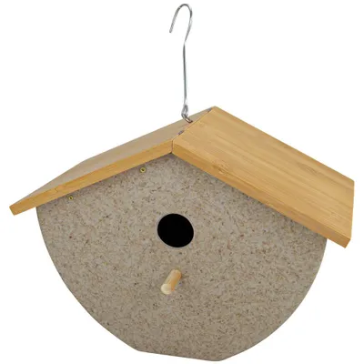 Produktbild von Riffelmacher Vogelhaus Nistkasten 25 x 19,5 cm | 08424 - Vogelhäuschen Natur