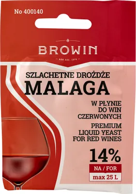 Produktbild von Flüssighefe Browin - Malaga 20ml, Weinhefe, Wein Hefe, Hefe für Wein