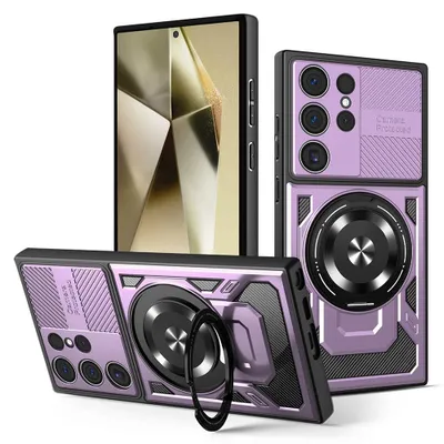 Produktbild von Techsuit - RuggedCam Hülle für Samsung Galaxy S24 Ultra - lila