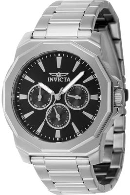 Produktbild von Invicta Speedway 46842 Herrenuhr - Quarzwerk - Edelstahl mit schwarzem Zifferblatt - 42 mm