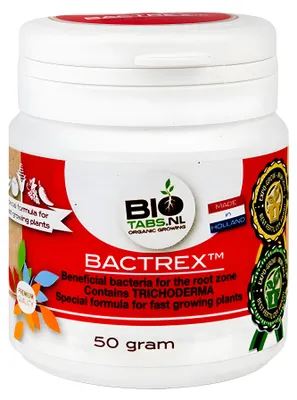Produktbild von Bactrex Bodenverbesserer 50g – trockenes, wasserlösliches Pulver für starkes Wurzelwachstum
