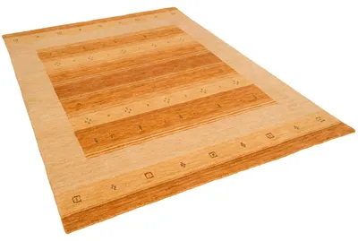 Produktbild von Natur Wolle Teppich Gabbeh Klassisch und Modern, Größe:200x290 cm, Farbe:Beige