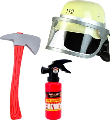 Produktbild von Feuerwehrmann Set (Helm, Axt, Feuerlöscher)